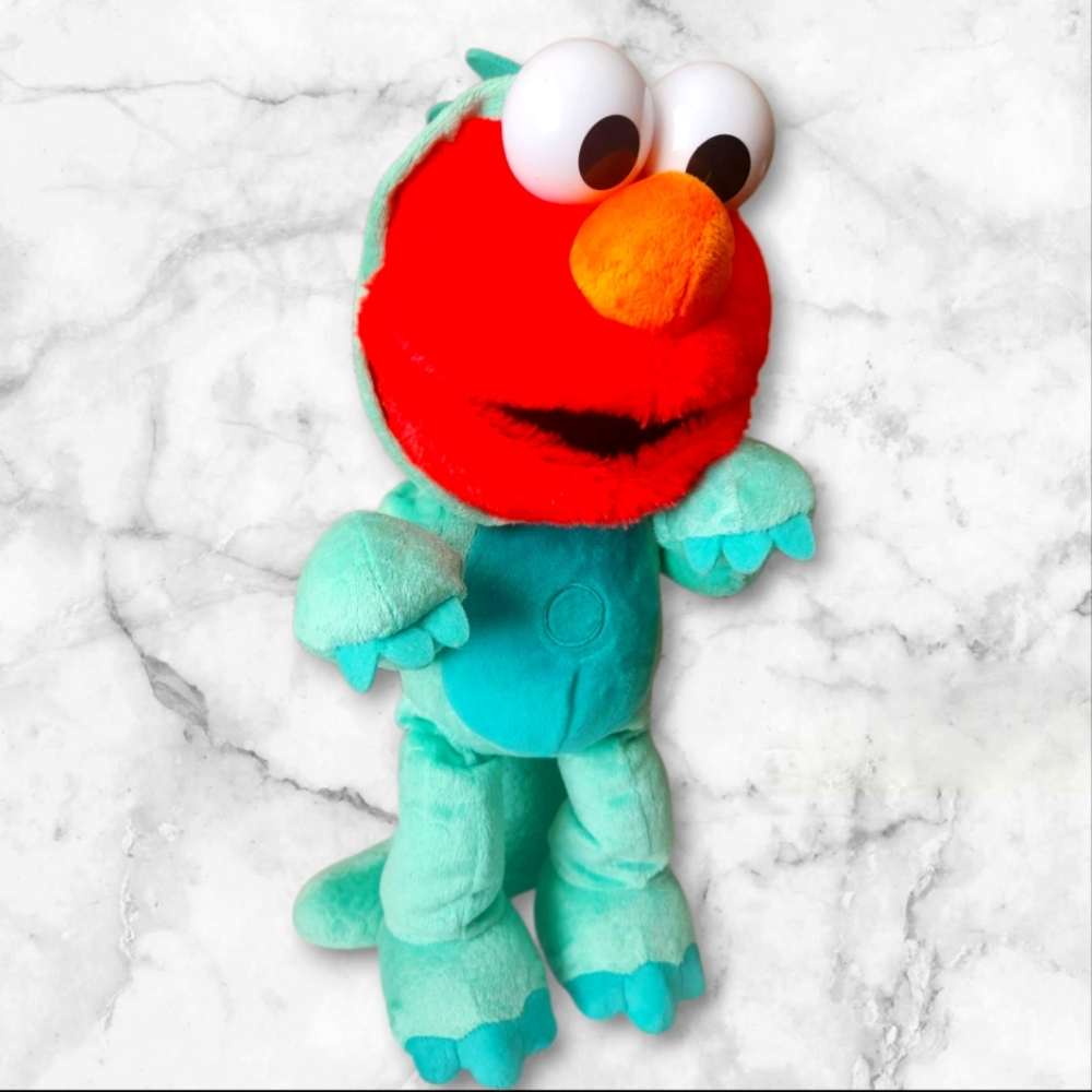 Sesame Street Dino Stomp Elmo Dinosaur Costume Toy-13"